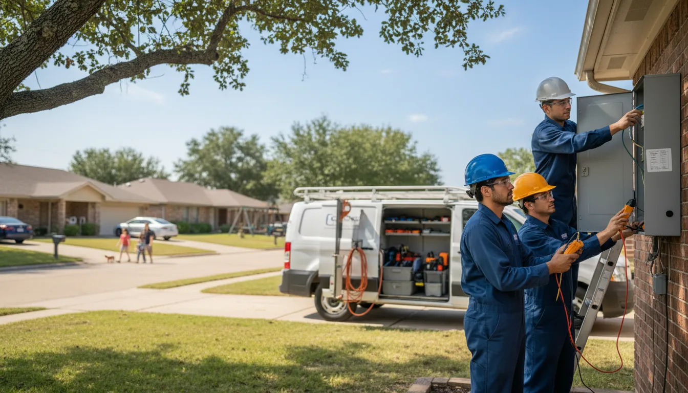 Certified electrician providing emergency electrical services in Kirtland Afb, NM